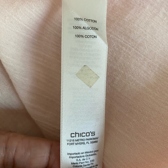 Chico’s Size 1 (small 8) Women’s blouse. 100% cotton. - Picture 9 of 14